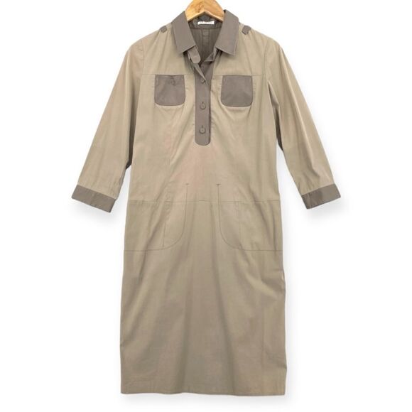 ~PAULE KA Women's Collared Long Sleeve Dress M